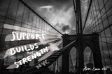 Support Builds Strength Art by Ana Luca