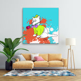 A True Gentledog 48"X48" Limited Edition Framed Canvas Art (of 10)