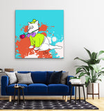 A True Gentledog 48"X48" Limited Edition Framed Canvas Art (of 10)