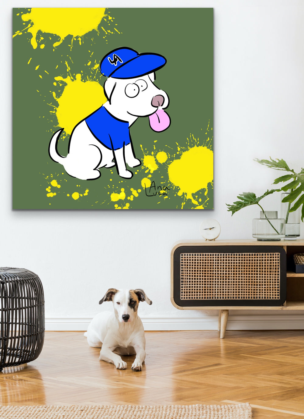 Gotta Represent My Dogs 48"X48" Limited Edition Framed Canvas Art (of 10)
