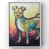 Piper 18"X24" Original Acrylic Painting by Ana Luca