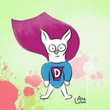 Little Dog With Big D Energy by Ana Luca