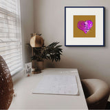 Amethyst Purple (on Gold) 12"X12" Open Edition Print