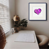 Amethyst Purple (on White) 12"X12" Open Edition Print