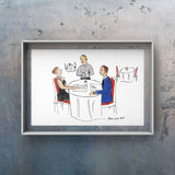 At Dinner Art by Ana Luca