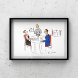 At Dinner Art by Ana Luca