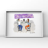 At The Bar Art by Ana Luca