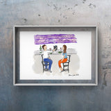 At The Bar Art by Ana Luca