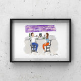 At The Bar Art by Ana Luca