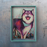 Bernie Pet Portrait Art by Ana Luca