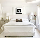 Diamond White (on Black) 12"X12" Open Edition Print