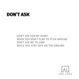 Don't Ask Poetry by Ana Luca