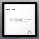 Don't Ask Poetry by Ana Luca