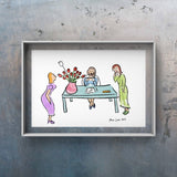 Flower Delivery Art by Ana Luca