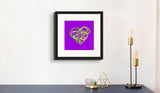 Peridot Green (on Purple) 12"X12" Open Edition Print