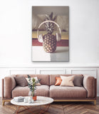 Pineapple Listening To Music Art by Ana Luca