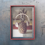 Pineapple Listening To Music Art by Ana Luca