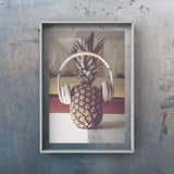 Pineapple Listening To Music Art by Ana Luca