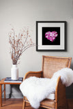 Pink Diamond (on Black) 12"X12" Open Edition Print