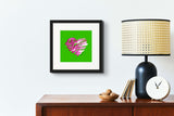 Pink Pearl (on Green) 12"X12" Open Edition Print