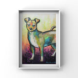 Piper Pet Portrait Art by Ana Luca