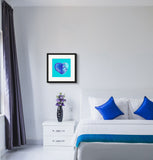 Sapphire Blue (on Blue) 12"X12" Open Edition Print