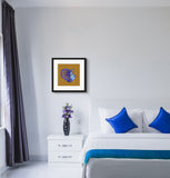 Sapphire Blue (on Gold) 12"X12" Open Edition Print