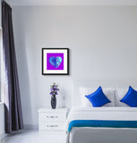 Sapphire Blue (on Purple) 12"X12" Open Edition Print