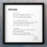 Settled Poetry by Ana Luca
