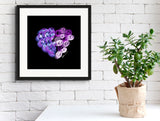Tanzanite Purple (on Black) 12"X12" Open Edition Print