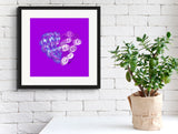 Tanzanite Purple (on Purple) 12"X12" Open Edition Print