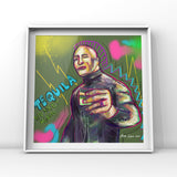 Tequila On The Rock (The Rock/ Dwayne Johnson) Art by Ana Luca