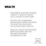 Wealth Poetry by Ana Luca