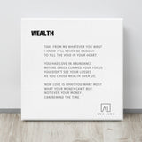 Wealth 12"X12" Open Edition Canvas Art