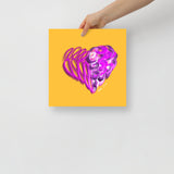 Amethyst Purple (on Yellow) 12"X12" Open Edition Print