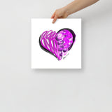 Amethyst Purple (on White) 12"X12" Open Edition Print