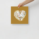 Diamond White (on Gold) 12"X12" Open Edition Print