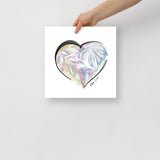 Diamond White (on White) 12"X12" Open Edition Print