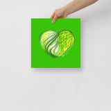 Emerald Green (on Green) 12"X12" Open Edition Print