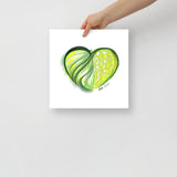 Emerald Green (on White) 12"X12" Open Edition Print