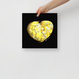 Gold (on Black) 12"X12" Open Edition Print