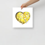 Gold (on White) 12"X12" Open Edition Print