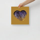 Onyx Black (on Gold) 12"X12" Open Edition Print