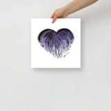 Onyx Black (on White) 12"X12" Open Edition Print