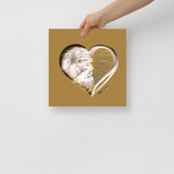 Opal White (on Gold) 12"X12" Open Edition Print