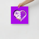 Opal White (on Purple) 12"X12" Open Edition Print