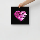 Pink Pearl (on Black) 12"X12" Open Edition Print