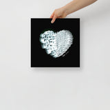 Platinum (on Black) 12"X12" Open Edition Print