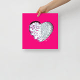 Platinum (on Red) 12"X12" Open Edition Print