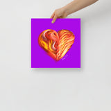 Ruby Red (on Purple) 12"X12" Open Edition Print